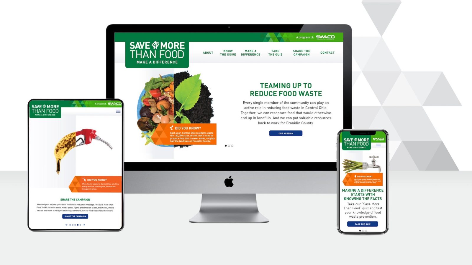 Save More Than Food website on various devices