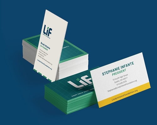 The Lindy Infante Foundation business cards
